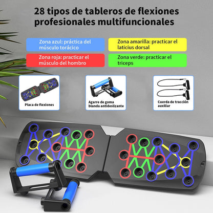 Tabla push up de ejercicios y accesorios