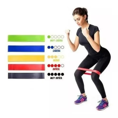 Bandas Fitness resistencia X5